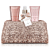 Baylis & Harding Jojoba, Hodváb a Mandľový olej sprchový gél 100 ml + mlieko na ruky a telo 100 ml + telový sprej 100 ml + ružová flitrové kabelka, kozmetická sada