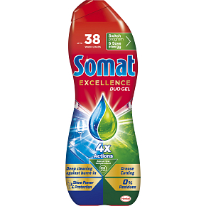 Somat Excellence Duo gel do umývačky na umývanie riadu, 684 ml, 38 dávok