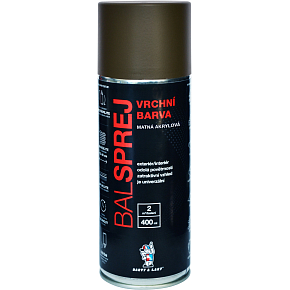 BALSPREJ vrchná univerzálna akrylová farba v spreji, RAL 6014 olivová zelenožltá mat, 400 ml BALSPREJ vrchná univerzálna akrylová farba v spreji, RAL 6014 olivová zelenožltá mat, 400 ml