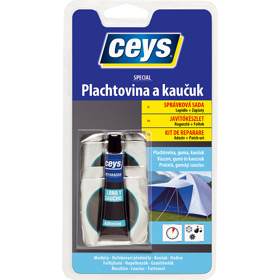 Ceys Špeciál plachtovina a kaučuk, 4 záplaty, 7 ml 0024