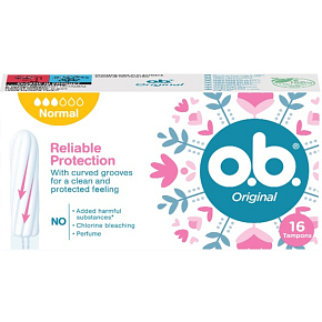 o.b. Original tampóny normal, 16 ks