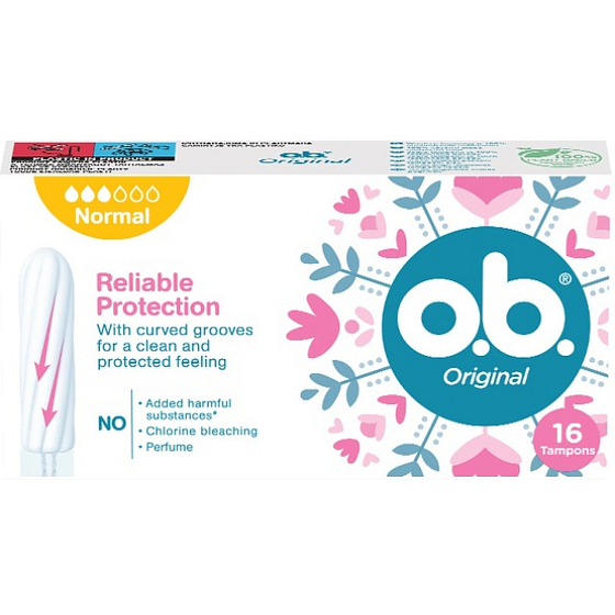 o.b. Original tampóny normal, 16 ks