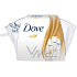 Dove Silk dezodorant sprej 150 ml + sprchový gél 250 ml + telové mlieko 250 ml + taška, kozmetická sada