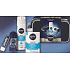 Nivea Men Cool balzam po holení 100 ml + gél na holenie 200 ml + antiperspirant roll-on 50 ml + balzam na pery 4,8 g, kozmetická sada