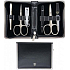 Kellermann 3 Swords Luxusná manikúra 6 dielna Articial Leather Black z vysoko kvalitnej umelej kože Black 5217 PN