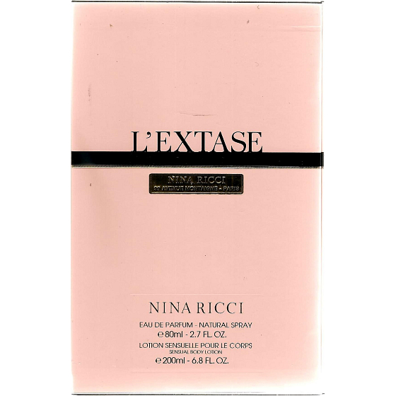 Nina Ricci L Extase parfumovaná voda 80 ml + telové mlieko 200 ml, darčeková sada