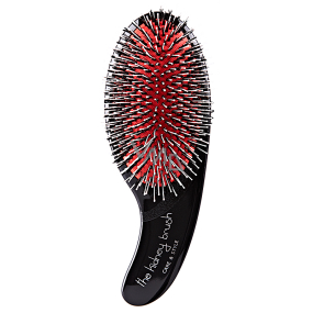 Olivia Garden The Kidney Brush Care & Style Black rozčesávacia kefa s kombinovanými, nylonovými a prírodnými kačnými štetinami