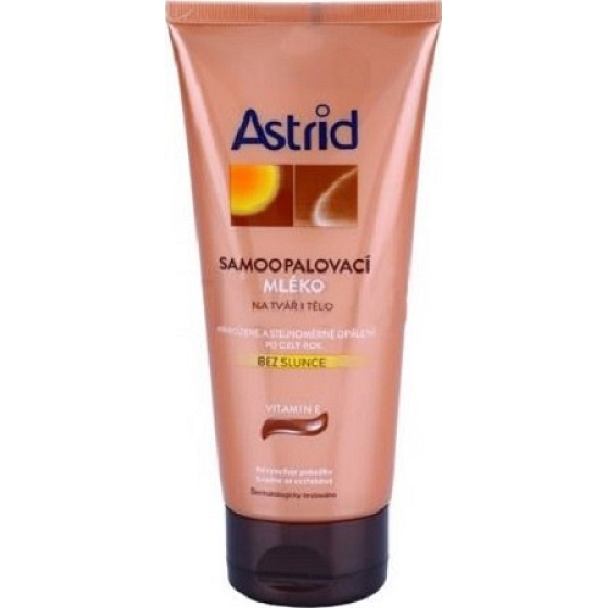 Astrid Samoopaľovacie mlieko na tvár i telo 200 ml