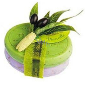 Le Chatelard Levanduľa toaletné mydlo 100 g + Olivové listy toaletné mydlo 100 g, kozmetická sada
