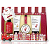 Baylis & Harding Červená kolekcia pepermintový vír tekuté telové mydlo 50 ml + Sladká tyčinka sprchový gél 60 ml + Vanilková poleva krém na ruky 30 ml + pepermintový vír kryštáliky do kúpeľa 70 g + Sladká tyčinka pomáda na pery 5 g, kozmetická sada