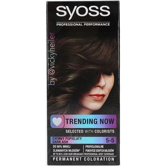 Syoss Trending Now farba na vlasy 5-5 Tmavý popolavý