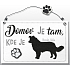 Nekupto Pets drevený nápis Border kólia 155 x 98 x 5 mm