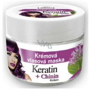 Bione Cosmetics Keratín & Chinín vlasová maska krémová 260 ml