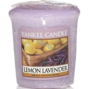 Yankee Candle Lemon Lavender - Citrón a levanduľa vonná sviečka votívny 49 g
