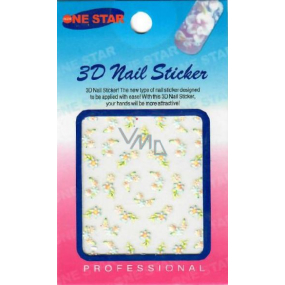 Nail Stickers 3D nálepky na nechty 1 aršík 10100 A8