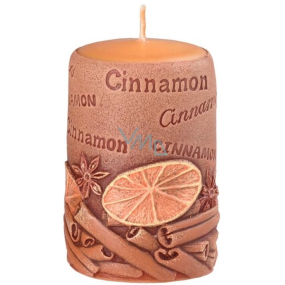 Emóciám Škorica Cinnamon vonná sviečka valec 50 x 80 mm