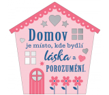 Albi Závesná plaketka domček Domov 9 x 10 cm