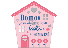 Albi Závesná plaketka domček Domov 9 x 10 cm