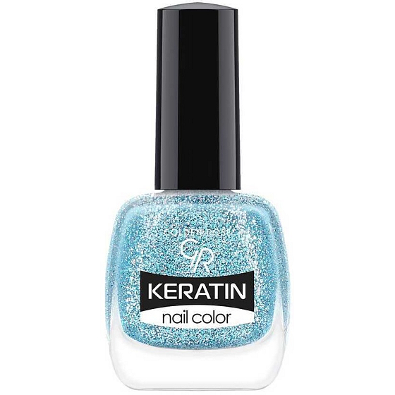 Golden Rose Keratin Nail Color Glitter lak na nechty 411 10,5 ml