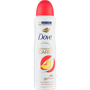 Dove Advanced Care Peach & White Blossom antiperspirant sprej, 150 ml Dove Advanced Care Peach & White Blossom antiperspirant sprej, 150 ml