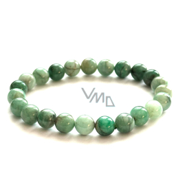 Smaragd kameň náramok 8-9mm/16 - 17cm, Emerald A+++, pravda-láska-šťastie-prosperita-kreativita