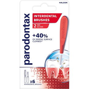 Parodontax mezizubné kefky rovné vel. 2 (0,5 mm), 6 ks