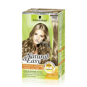 Schwarzkopf Natural & Easy farba na vlasy 550 Tmavo plavý satén