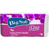 Biely toaletný papier Big Soft Plus 160 kusov 2 vrstvy 8 kusov