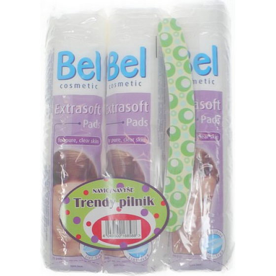 Bel Cosmetic Kozmetické tampóny 3 x 70 kusov + pilník na nechty