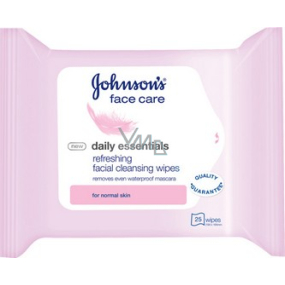 Johnsons Face Care Daily Essentials pleťové čistiace obrúsky 25 kusov