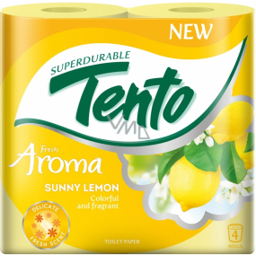 Tento Fresh Aróma Sunny Lemon parfumovaný 2 vrstvový 156 útržkov 4 kusy