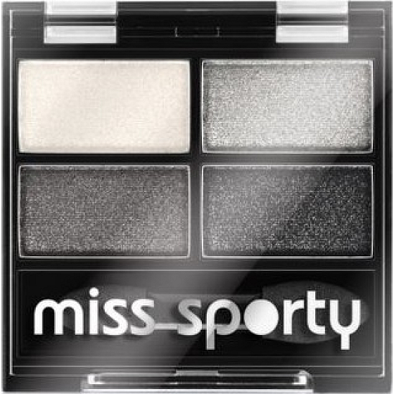 Miss Sporty Studio Colour Quattro očné tiene 404 Real Smoky/Smoky Black 3,2 g