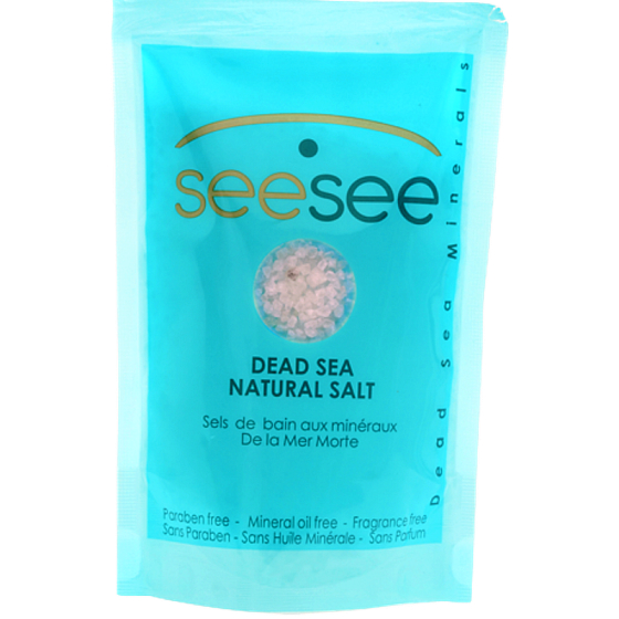 SeeSee Dead Sea Minerals Natural Salt prírodnú soľ z Mŕtveho mora 200 g
