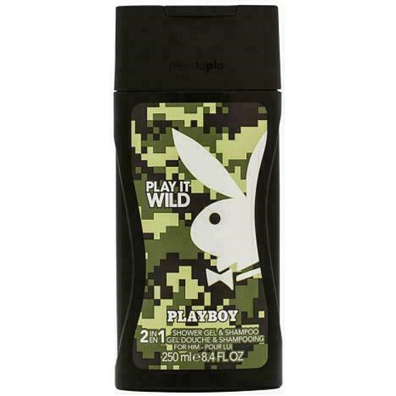 Playboy Play It Wild for Him 2v1 sprchový gél a šampón 250 ml