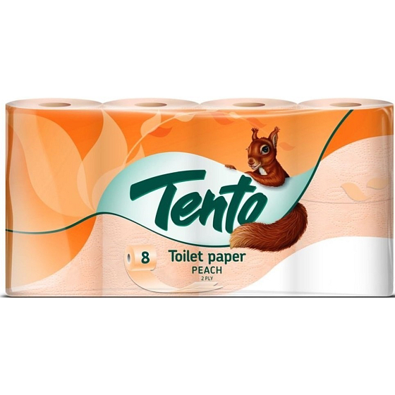 Tento Peach parfumovaný 2 vrstvový 160 útržkov 8 kusov