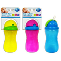 First Steps 6+ fľaša so slamkou pre deti žltá 340 ml