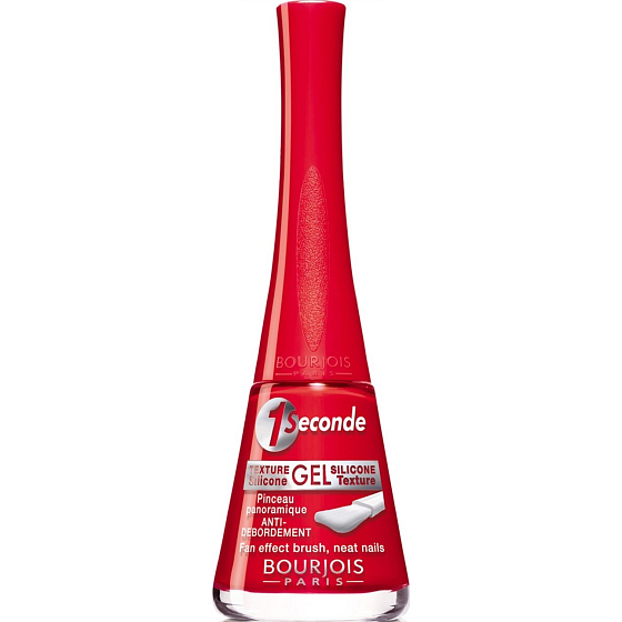 Bourjois 1 Seconde Gloss lak na nechty 10 Rouge Poppy 9 ml