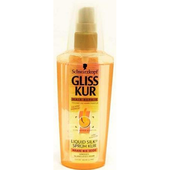 Gliss Kur Liquid Silk Gloss regeneračný vlasový sprej 150 ml