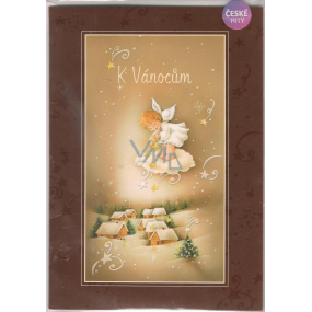 Albi Hracie prianie do obálky K Vianociam Anjel Polnočná Václav Neckář 14,8 x 21 cm