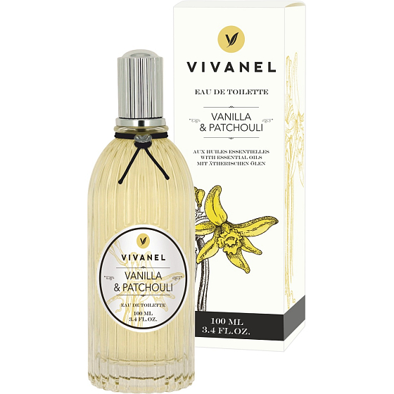 Vivian Gray Vivanel Vanilla & Patchouli luxusná toaletná voda s esenciálnymi olejmi pre ženy 100 ml