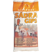 Kittfort Sadra Gips šedá - stavebná 1 kg