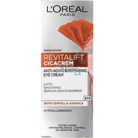 Loreal Paris Revitalift Cica Cream očný krém proti starnutiu, redukciu vrások a spevnenie pleti 15 ml