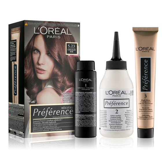 Loreal Paris Préférence farba na vlasy 5.23 čokoládovo ružová