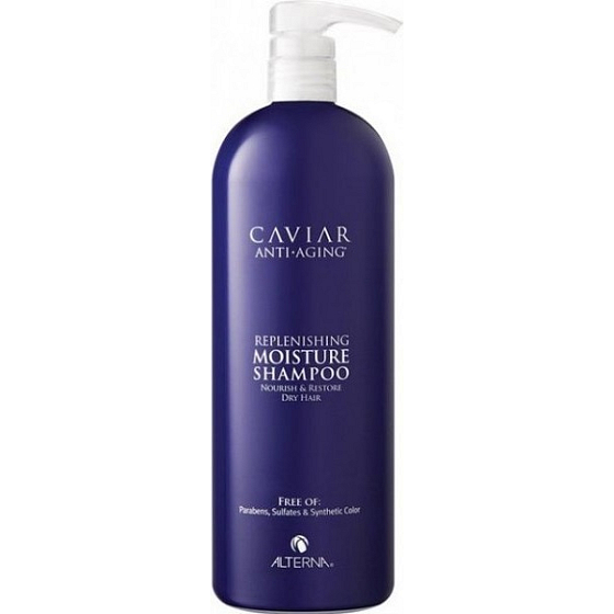 Alterna Caviar Replenishing Moisture kaviárový revitalizačný hydratačný šampón pre suché a poškodené vlasy 1 l Maxi