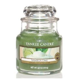 Yankee Candle Vanilla Lime - Vanilka s limetkou vonná sviečka Classic malá sklo 104 g