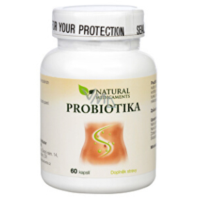 Natural Medicaments Probiotiká udržujú rovnováhu obranného systému črevnej mikroflóry, doplnok stravy 60 kapslí