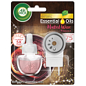 Air Wick Essential Oils Mulled Wine - Vôňa vareného vína elektrický osviežovač vzduchu komplet 19 ml