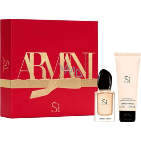 Giorgio Armani Sie toaletná voda pre ženy 30 ml + telové mlieko 75 ml, darčeková sada