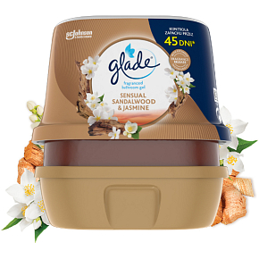 Glade Sensual Sandalwood & Jasmine vonný gél do kúpeľne 180 g Glade Sensual Sandalwood & Jasmine vonný gél do kúpeľne 180 g