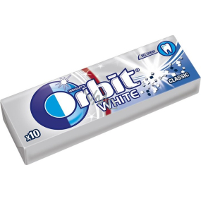 Wrigleys Orbit White Classic žuvačky bez cukru dražé 10 kusov 14 g